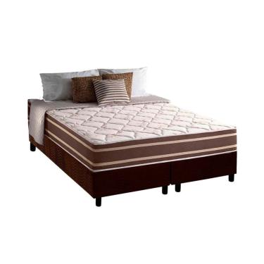 Imagem de Cama Box Queen: Colchão Molas MasterPocket Ensacadas D Angelis Anjos Duo Sono + Base cr...