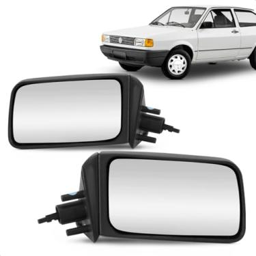 Imagem de Par Retrovisor Externo Gol Parati Voyage G1 Quadrado 1988 A 1994 Controle Manual