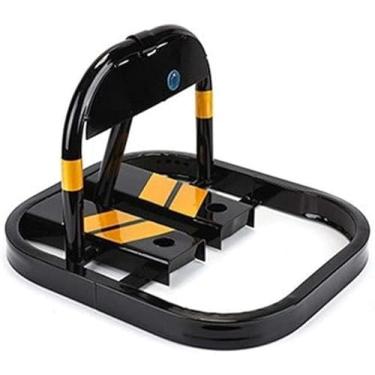 Imagem de Barreira de estacionamento bloqueável Barreira de estacionamento Estaca de estacionamento de metal pesado para travar mais grosso Suporte de bloqueio de bloqueio de trava de estacionamento de carros