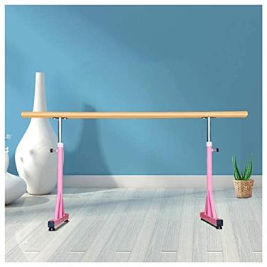 Imagem de Bastão de dança portátil, barra de balé doméstica, equipamento ajustável de alongamento de barra de balé independente para adultos e crianças (cor: branco, tamanho: 1,5 m) (rosa 1,5 m) (rosa 1 m