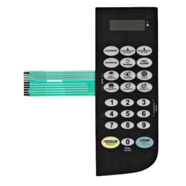 Imagem de Membrana teclado Para Microondas Philco Pme 23 Espelhada 17.8x6.6 Cm -