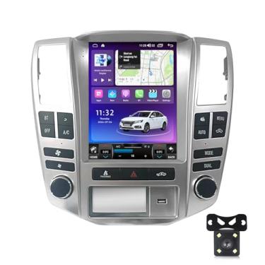 Imagem de Para Lexus RX RX300 RX330 RX350 RX400 RX450 Radio Upgrade 2004 2005 2006 2007 2008 2009, substituição estéreo Android 8-core, tela sensível ao toque IPS com Carplay e navegação GPS automática Android