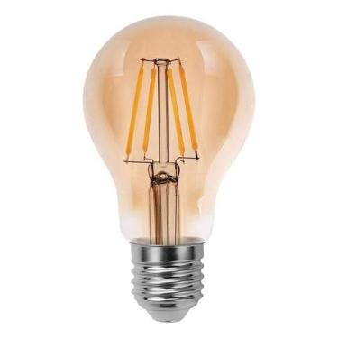 Imagem de Lâmpada Filamento LED Bulbo 4W Luz Amarela 2.400K Base E27 - Lorenzett