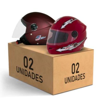 Imagem de Kit 2 Capacete New Liberty 3 Elite + Liberty 4 Kids Feminino Masculino