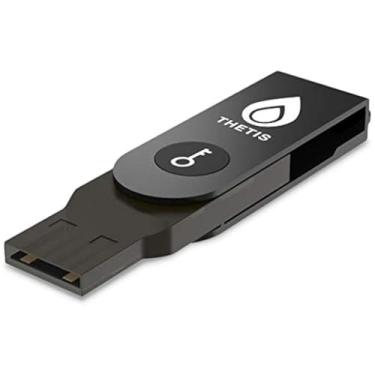 Imagem de Thetis Chave de segurança - U2F e FIDO2, USB A, autenticador de dois fatores com Bluetooth, proteção de autenticação multicamadas compatível com HOTP U2F Windows, MacOS, Gmail, Linux - Preto