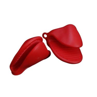 Imagem de Pegador De Panelas Luva De Silicone Bico Térmico Mimo Style Vermelho 2 Und - Sn916