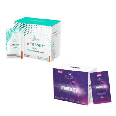 Imagem de Aminnu Eaas10g + Energy Atp10g- Tangerina- Central Nutrition, Tangerin