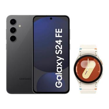 Imagem de Smartphone Samsung Galaxy S24 FE 128GB Grafite  - 5G + Smartwatch Watc