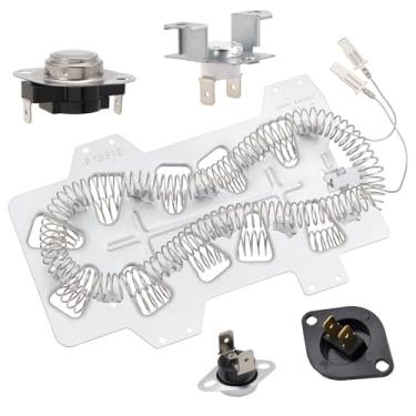 Imagem de O kit de elementos de aquecimento da secadora substitui Samsung DV5451AEW/XAA DV50F9A7EVP/A2 DV50F9A6EVW/A2 DV50F9A7EVW/A2 DV5471AEW/XAA DV50F9A8EVP/A2 DV501AEW/XAA DV50F9A8EVW/A2 DV5 471AEP/XAA