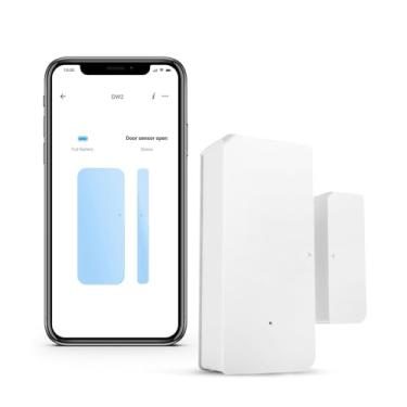 Imagem de SONOFF Sensor De Janela De Porta Sem Fio Dw2 Wi-Fi, Alerta De Aplicativo Para Sistema De Segurança De Alarme Sem Fio De Automação Residencial, Compatível Com Ifttt, Sem Necessidade De Gateway.