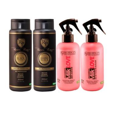 Imagem de Kit Matizador Home Care Black + Kit Milk Love - ROBSON PELUQUERO