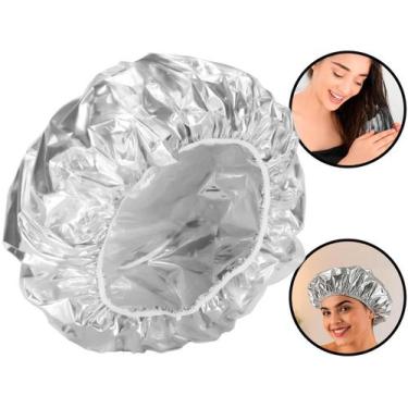 Imagem de Touca Térmica Metalizada Para Hidratação Nutrição Tratamento Capilar B