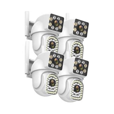 Imagem de Câmera Externa À Prova D'água 8MP 5G 4K PTZ IP WIFI Lente Dupla Zoom 1