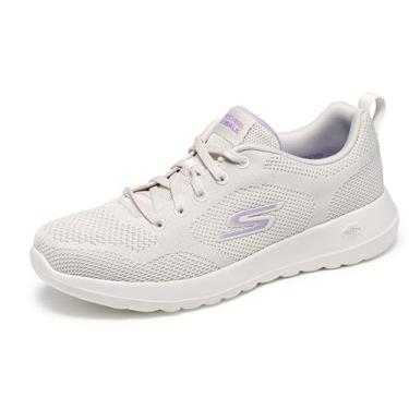 Imagem de Skechers Tênis feminino Go Walk Joy Violet, Natural/roxo, 35
