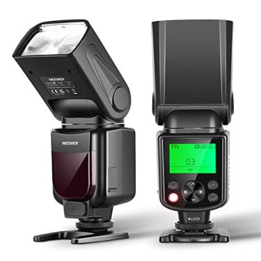 Imagem de NEEWER Cortina traseira NW645II-S TTL Flash Speedlite, GN58 HSS Optical Slave Sync compatível com Sony A9 II A9 A7R V IV III II A7 IV III A7S III II A7C A1 A6600 A6500 A6400 A6100 A6000 A99 A350