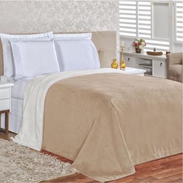 Imagem de Edredom Cobertor Coberta Manta Casa Show Queem - Cáqui