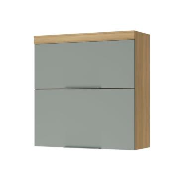 Imagem de Armário 2 Portas Basculante Marquesa 80cm 100% Mdf Nature-verde