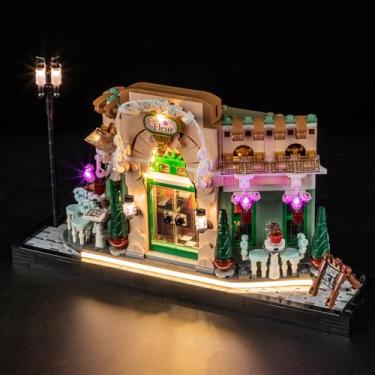 Imagem de MENZAVA Conjunto de luzes LED compatível com Lego 10362 French Café Icons Building Blocks Model – Conjunto de modelos não incluído
