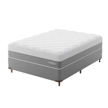 Imagem de Cama Box Viúva com Colchão Sublime Espuma Viscoelástica (32x128x188) C