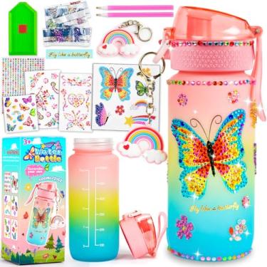 Imagem de MDCGFOD Kit De Decoração Borboletas Com Garrafa D'Água Faça Você Mesmo - Kits Artes E Artesanato Para Crianças 4 A 10 Anos + Bebês, Meninos Meninas, Caixa Presente Aniversário Natal Da Joys Kids