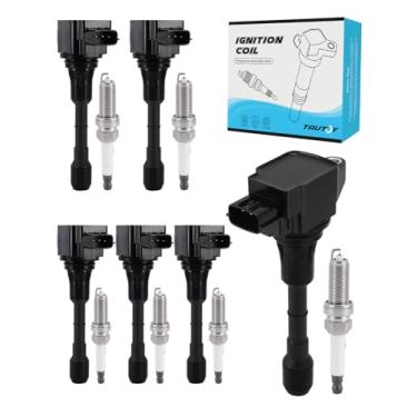 Imagem de TAUTOY Pacote De Bobinas Ignição Uf550 5C1727, 6 Peças (2,5 L 3,5 L) Para Infiniti Ex35 Fx35 Jx35 G25 G35 M35 Q50 Q70 Qx60, Nissan 350Z Altima Maxima Murano Pathfinder Quest