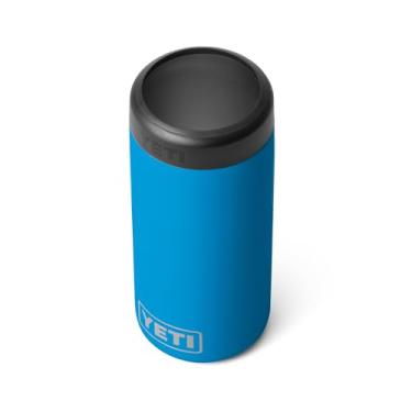 Imagem de YETI Rambler 12 Onças. Colster Slim Can Isolador para Latas Slim Hard Seltzer, Big Wave Blue