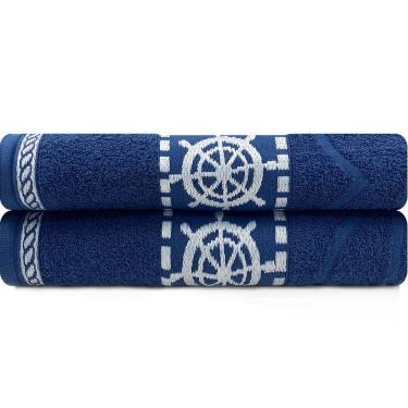 Imagem de Jogo de Toalha Praia e Piscina Banhão Gigante 100% Algodão Felpuda 2 Peças Marcotex