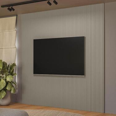 Imagem de Painel para TV Até 85 Polegadas Ripado Gris Fosco 810010151 - Linea Br