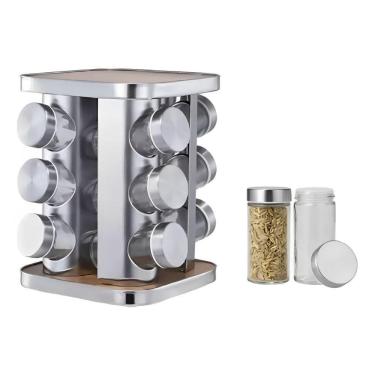 Imagem de Porta Condimentos com Suporte 12 Potes 360° N245070-1-Quanhe