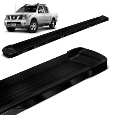 Imagem de Estribo Lateral Frontier 2008 a 2016 Aluminio Preto Bepo