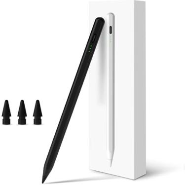 Imagem de Caneta Stylus para iPad 2024-2018, Rejeição de palma para iPad Pencil, Sensibilidade de inclinação, Funciona para iPad Air M2/5-3, iPad Pro M4/13/12,9"/11", iPad 10-6º, iPad Mini 6/5º