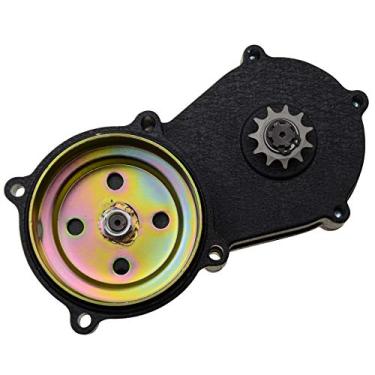 Imagem de GOOFIT T8F 14 dentes roda dentada transmissão corrente dupla caixa de engrenagens para 2 tempos 33cc 34cc 47cc 49cc Motor Pocket Bike Mini ATV Buggy Go Kart Preto