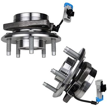 Imagem de KUSATEC 513276 Conjunto de rolamento de roda e cubo dianteiro, 2 peças, compatível com Chevrolet Captiva Sport, Equinox Pontiac Torrent, Suzuki XL-7, Saturn Vue, parafusos de 5 pinos com ABS