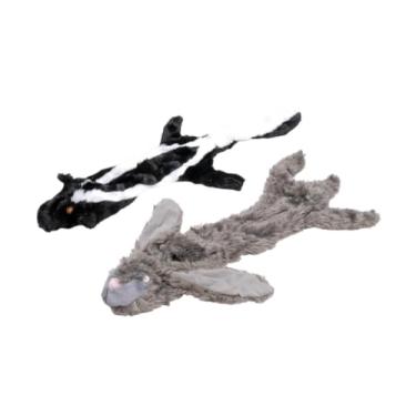 Imagem de Brinquedo para cães com Squeakers, conjunto de coelho e gambá sem pelúcia, brinquedo de mastigar macio sem enchimento para cães pequenos, médios e grandes, buscar, treinar, brincar interativo, 53 cm