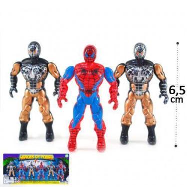 Imagem de Boneco Heroes Homem Aranha- cartela com 6 Unidades - Art Toys