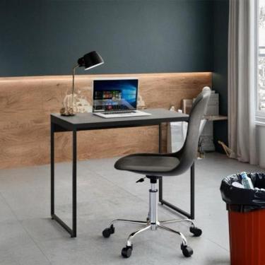 Imagem de Mesa de Escritório Arkos Preta 90 cm - Mobly