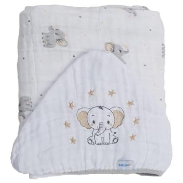 Imagem de Toalha com capuz Baby Joy Soft Estampada com Bordado - Elefante