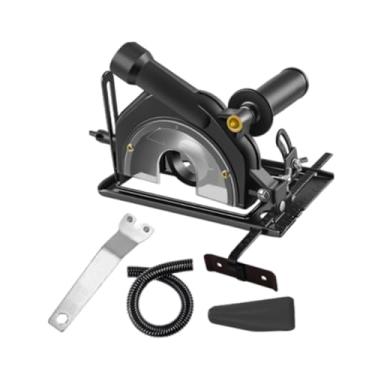 Imagem de WeiLaiKeQi Suporte de suporte para ranhuras de corte com trilho guia para rebarbadoras angulares profissionais modelo 100-125, 8x8,6x6,1 polegadas, 0-45°