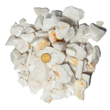 Imagem de 01 Kg Cascalho Bruto Quartzo Leitoso 10 a 20mm Tipo B
