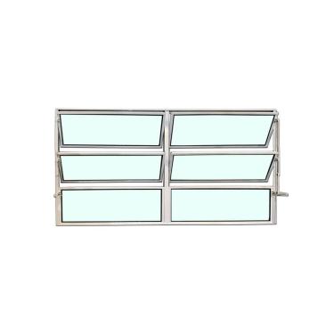 Imagem de Vitro Basculante 2 Seções Branco 60x200 Linha Esmeralda Vidro Liso