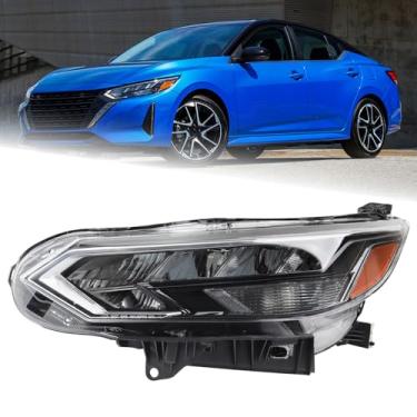 Imagem de KAMDKI Farol de LED LH adequado para Nissan Sentra Sr/Sr 2024 2025 Conjunto de farol premium lado esquerdo do motorista com lâmpadas, mas sem lâmpada de seta NI2502303 26060-6LY5A 260606LY5A