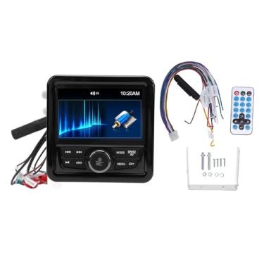 Imagem de Receptor de medidor marítimo Bluetooth MP5 Player Provó o clima embutido no amplificador de 4 polegadas de 4 polegadas para barcos Yachts Trucks and Cars