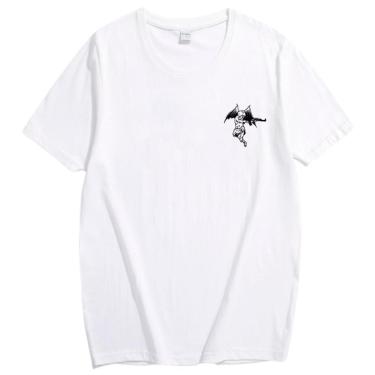 Imagem de Camiseta Streetwear Masculina Anjo Com AK47 Unissex Em Algodão-Masculino