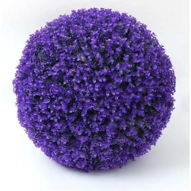 Imagem de Bolas Artificiais Da Planta, Bolas Artificiais Decorativas Da Grama, Bolas Plásticas Coloridas Do Buxo Para A Decoração Dos Casamentos, A Interna E A Exterior, D, 55cm