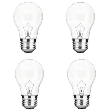 Imagem de Goeszooin Lâmpada De Forno A15 De 40 Watts, Base Média E26 De 120 V, Lâmpadas Incandescentes Resistentes A Altas Temperaturas, Para Forno, Fogão E Geladeira, Branco Quente 2700 K, Regulável (Pacote