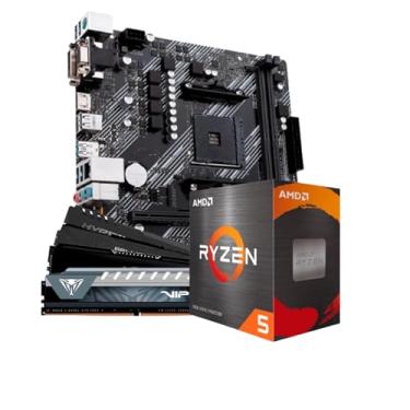 Imagem de ALLIGATOR SHOP, Kit Upgrade AMD Ryzen 5 5500 Placa Mãe B550M DDR4 Memória RAM 16GB DDR4 3200MHz
