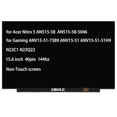 Imagem de GBOLE Substituição para ASUS TUF Gaming A15 TUF506IU-ES74 TUF506IH-RS74 TUF506IU-BS71-CB TUF506IU-IS75 TUF506IU-MS76 TUF506IV-AS76 Tela LCD 39.6 cm 144hz FHD 1088 0p IPS 400 Pino
