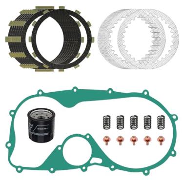 Imagem de JAVIK Kit de vedação de filtro de óleo de fricção de embreagem e placas de aço para Kawasaki Vulcan 800 Classic Drifter 1995-2006 Vulcan 900 Classic Custom 2006-2024 O.E.M # 13088-0023 13088-11333