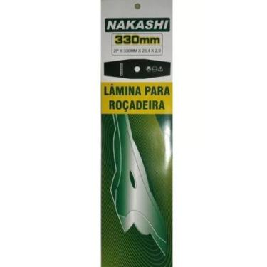 Imagem de Lâmina Para Roçadeira 2 Pontas 330mm Furo 25,4x2,0mm Nakashi