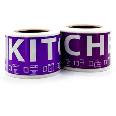 Imagem de Tapes N More Etiquetas móveis para cozinha, conjunto de 100, ideal para o seu kit de materiais de embalagem e caixas de mudança
